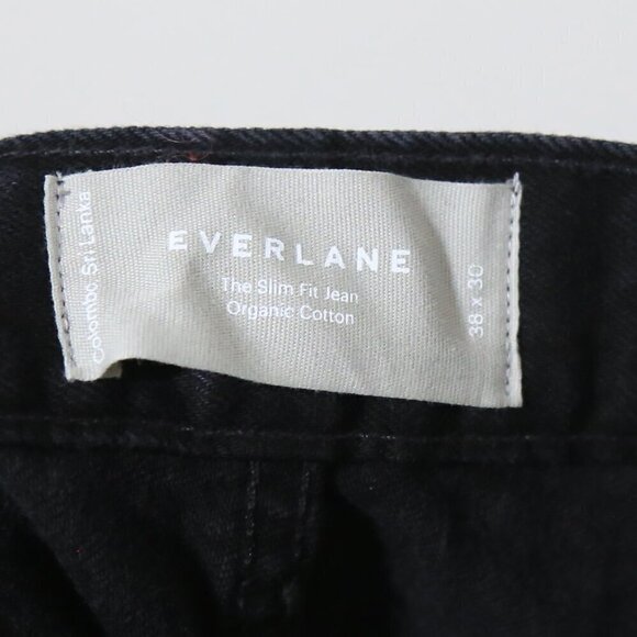NWT Everlane The Slim Fit Jean Low Stretch Men's Black Size 38x30 - Picture 5 of 9